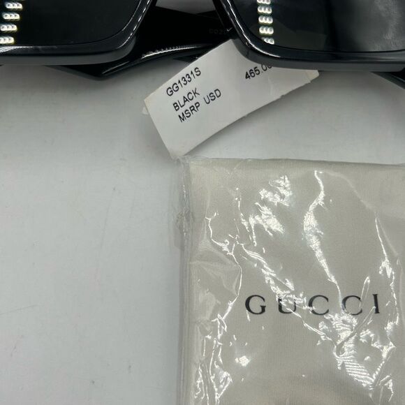 Men's Gucci acetate square sunglasses made in Italy - Picture 4 of 9